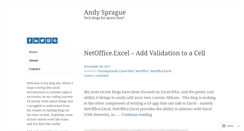 Desktop Screenshot of andysprague.com